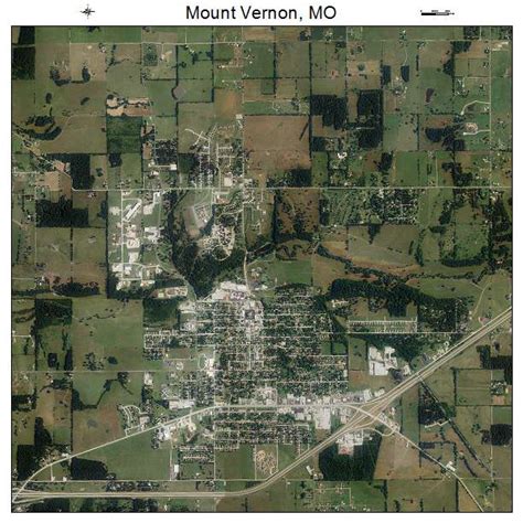 Aerial Photography Map of Mount Vernon, MO Missouri