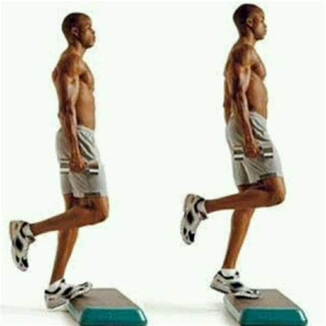 Single Leg Calf Raise w/ Dumbell - Exercise How-to - Workout Trainer by ...