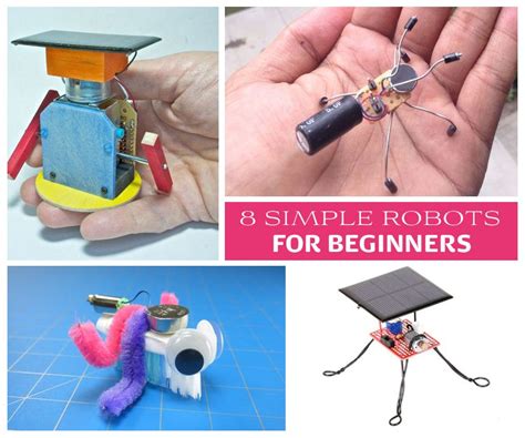 8 Simple Robots for Beginners | Diy robot, Robots for kids, Robotics ...