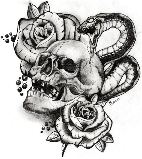 skull and snake tattoo designs - Winfred Bradshaw