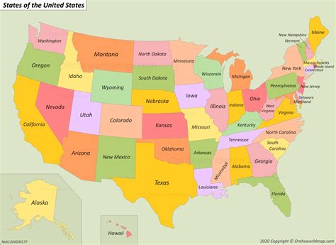 USA States Map | List of U.S. States | U.S. Map - Ontheworldmap.com