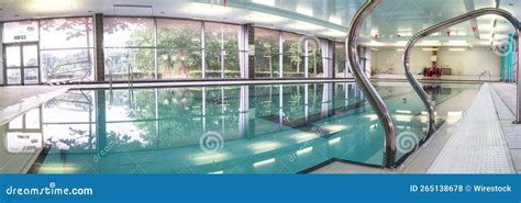 Panoramic Shot of the Indoor Swimming Pool of Corby International ...