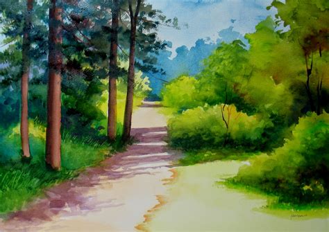 Simple Watercolor Paintings Of Nature at PaintingValley.com | Explore ...