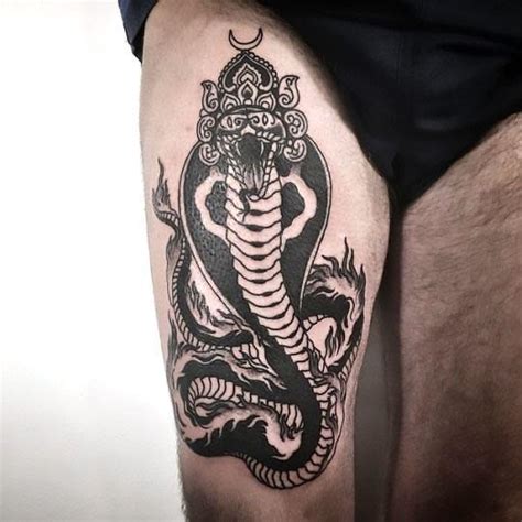 Black King Cobra Tattoo Idea