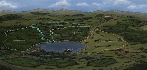 Warriors Lake Territory [map with territories] by CyborgCatFromSpace on ...