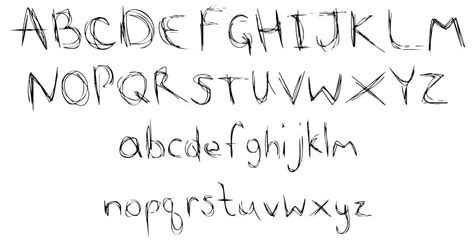 Scribble Scratch font by Jessica Kelly - FontRiver