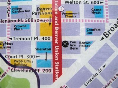 Your Are Here 16th Street Mall Map - Denver, CO - 'You Are Here' Maps ...