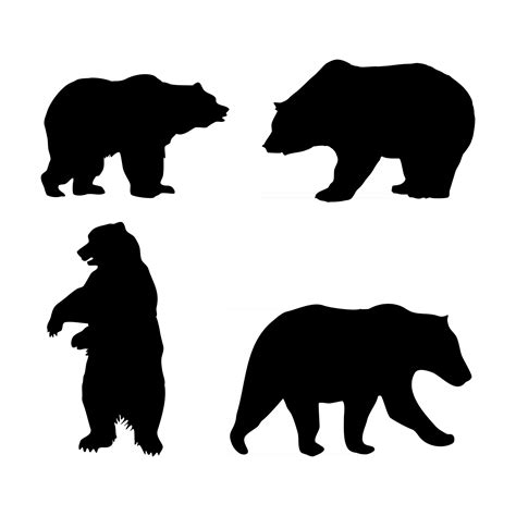 Bear Silhouette Vector Art, Icons, and Graphics for Free Download