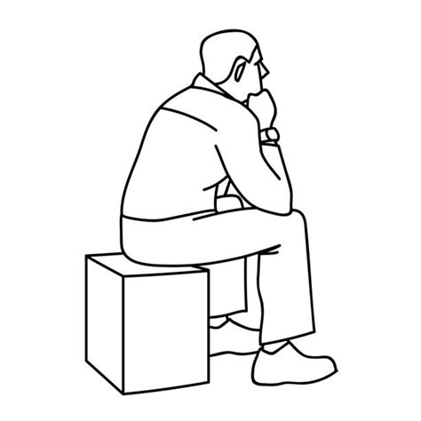 Person Sitting In Chair Drawing / Man sitting clipart person drawing ...