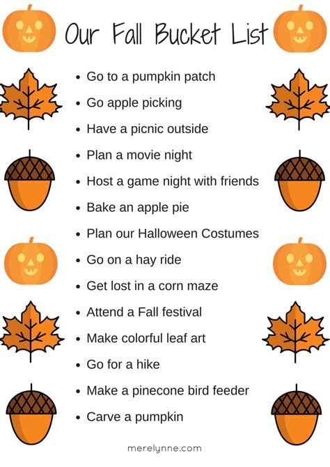 Fun Fall Activities - Meredith Rines