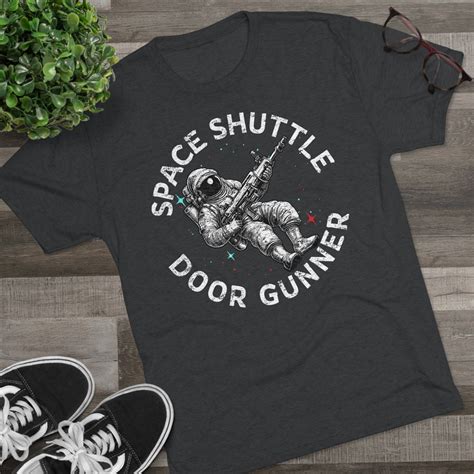 Space Shuttle Door Gunner - Triblend Athletic Shirt – American Marauder