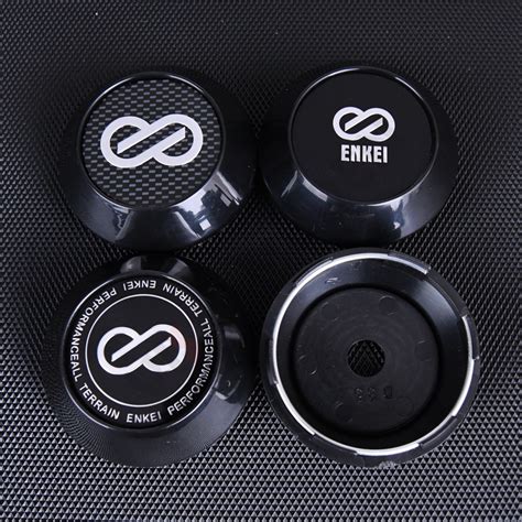 4PCS Clip Diameter 62MM Cap Sport Rim ENKEI Logo Sticker Wheel Center ...