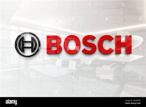 bosch logo on business wall Stock Photo - Alamy