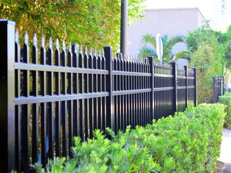 No Dig Black Powder Coated Steel Decorative Metal Fence Panel | Shelly ...