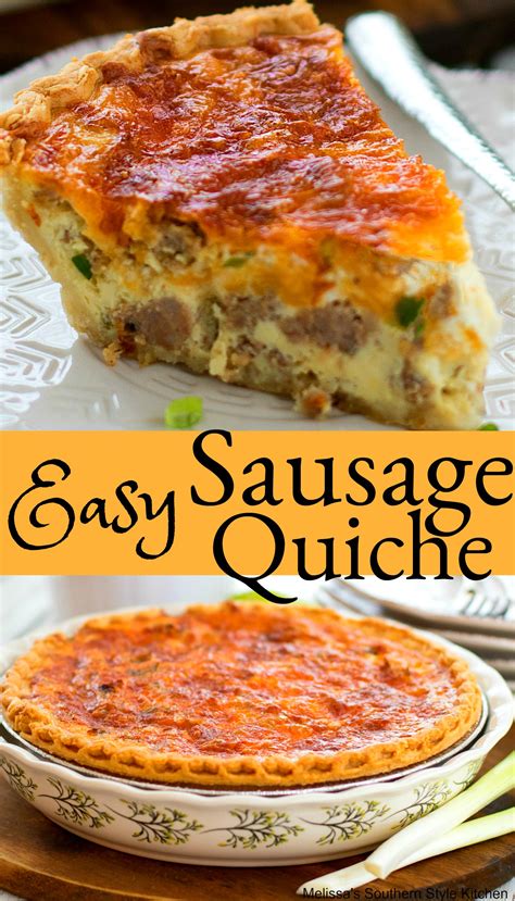 Easy Sausage Quiche - melissassouthernstylekitchen.com