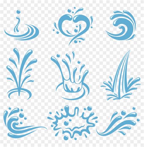 Water Drop Splash Euclidean Vector - Water Drop Splash Vector Png ...