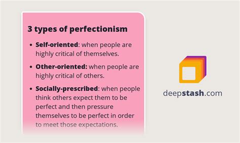 3 types of perfectionism - Deepstash