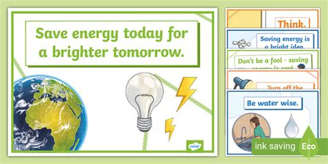 Energy-Saving Slogans Poster Display Pack KS2 (teacher made)