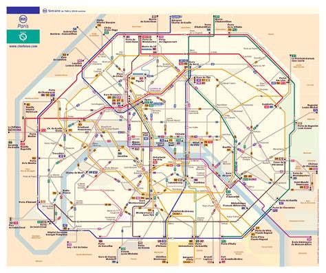 Detailed bus routes map of Paris city | Vidiani.com | Maps of all ...