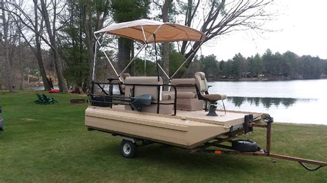 Pond Craft Mini Pontoon boats are customized, hand built, small fishing ...