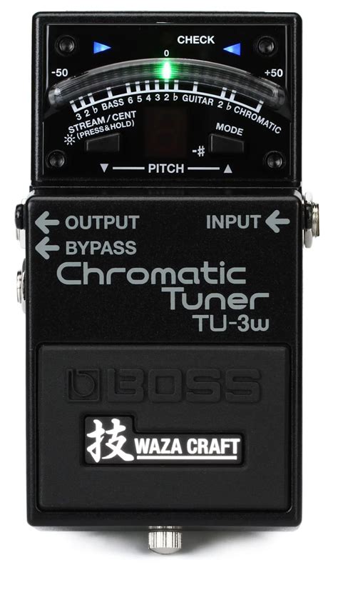 Boss tu 3w waza craft chromatic tuner with bypass – Artofit