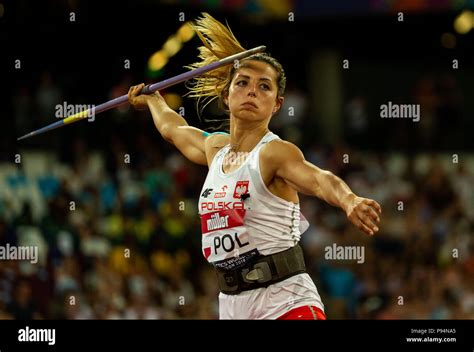 Marcelina Witek of Poland in the Women's Javelin during day one of the ...