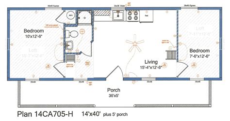 14X40 Cabin Floor Plans | Cabin floor plans, 14x40 cabin floor plans ...