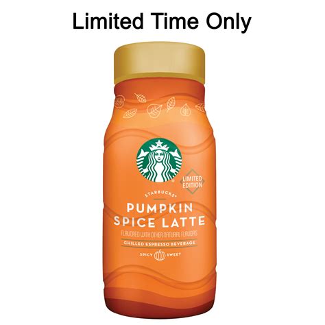 Starbucks Pumpkin Spice Latte, Espresso Beverage, 40 oz Bottle ...