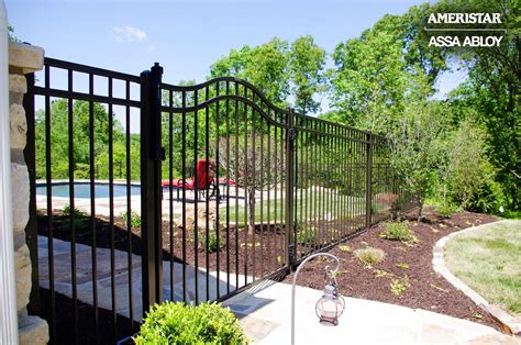 Black classic wrought iron fence and gate in backyard | Iron fence ...