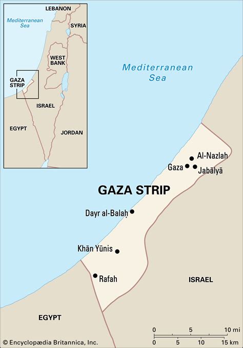 Gaza Strip Palestine Map | Images and Photos finder