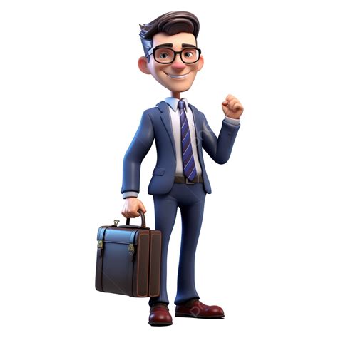 Business Portfolio 3d Character Illustration, 3d, Character, Cartoon ...