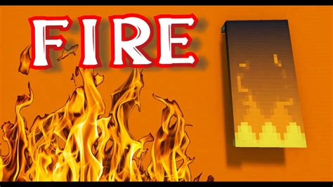 How to make a FIRE banner in Minecraft! - YouTube