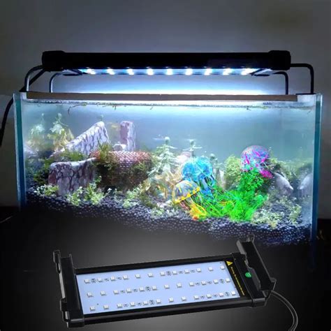 Extendable 30 50cm RGB 16 Colors Aquarium LED Lighting Fish Tank LED ...