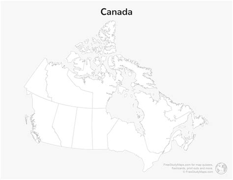 Canada Map Print Out - Blank | Free Study Maps