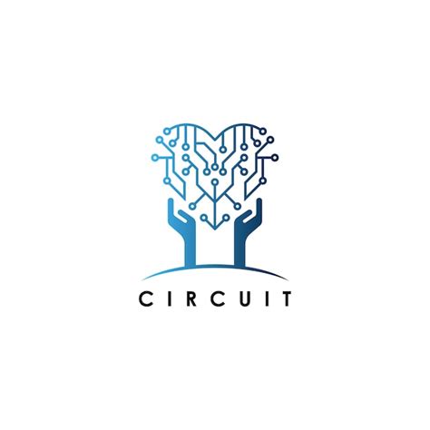 Premium Vector | Electrical circuit logo