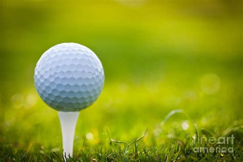 Golf Ball On Tee 5.5K Ultra HD Photograph by Hi Res - Pixels