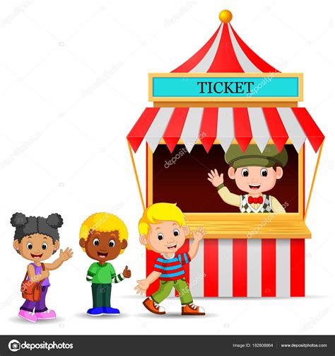 Cartoon Ticket Booth