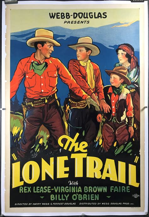 LONE TRAIL, Original 1932 Vintage Western Movie Poster - Original ...