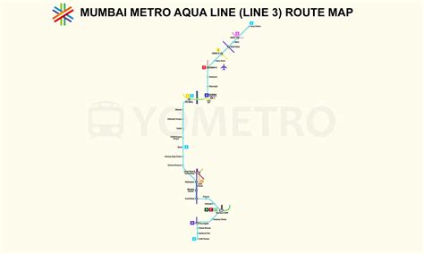 Mumbai Metro Aqua Line Route Map - YoMetro