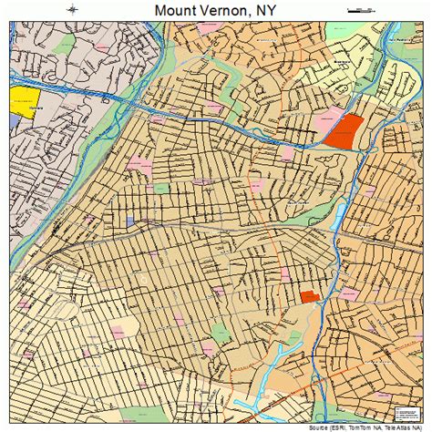 Mount Vernon New York Street Map 3649121