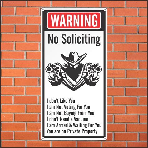 Funny No Soliciting Sign Printable