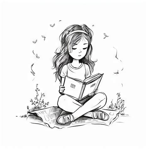 Top more than 85 girl reading book drawing super hot - xkldase.edu.vn