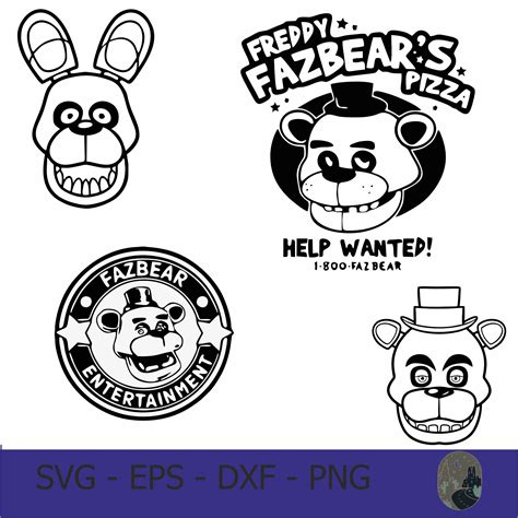 FNAF Bundle Svg, FNAF Svg, Five Nights at Freddy's Set, Freddy's Svg - Etsy