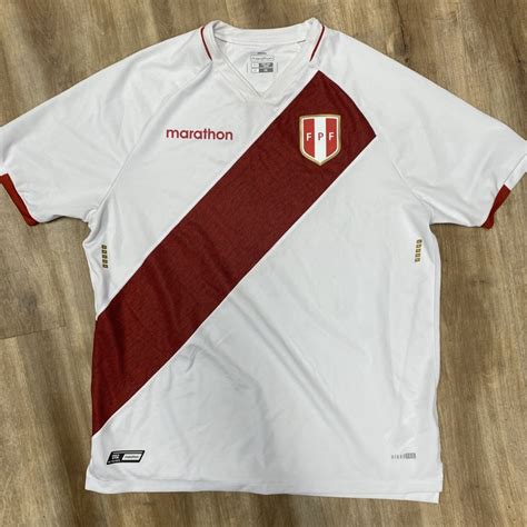 PERU NATIONAL TEAM 2020-21 MARATHON HOME INTERNATIONAL SOCCER JERSEY ...