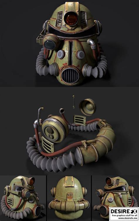 Desire FX 3d models | Power Armor Helmet from Fallout 76