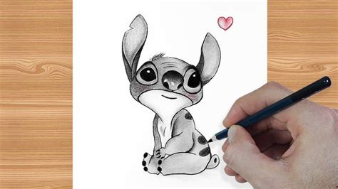 how to draw stitch step by step || stitch drawing tutorial easy ...