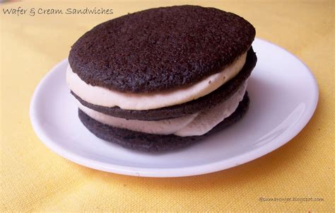 Cakes & More: Eggless Chocolate Wafer & Cream Sandwiches