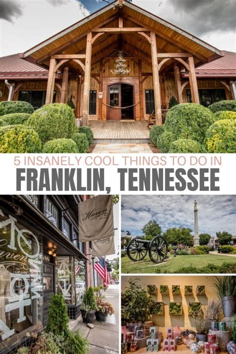 the front and back of franklin tennessee's historic buildings with text ...