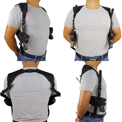 Tactical Double Draw Shoulder Holster Concealed Every Day Carry Dual ...