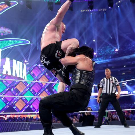 Wrestlemania 34 ~ Roman Reigns vs Brock Lesnar - WWE Photo (41294244 ...